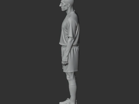 Zinedine Zidane Figurine 3D Model