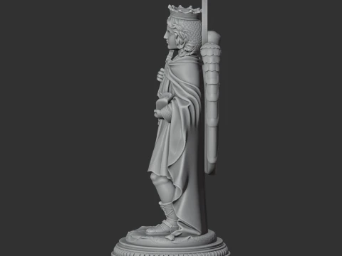 Saint Abanoub - Devotional Statue 3D Model
