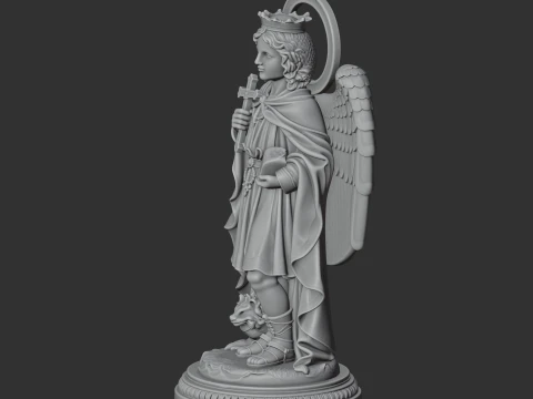 Saint Abanoub - Devotional Statue 3D Model