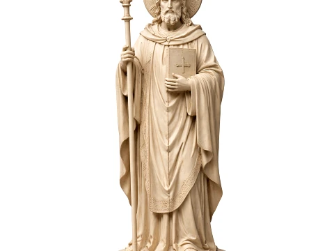 Saint Abbo of Fleury - Devotional Statue Modelo 3D