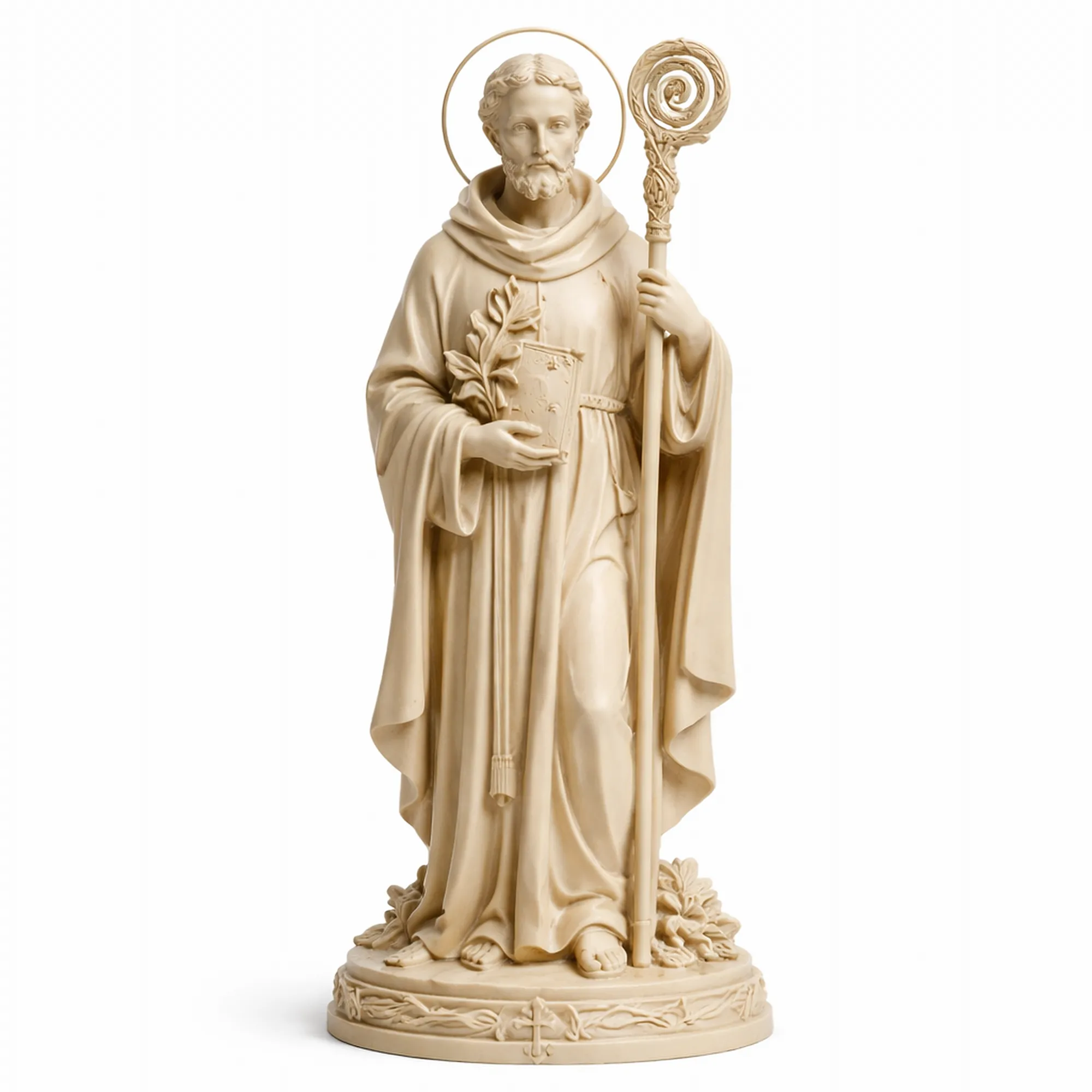 Saint Abbn - Devotional Statue 3D Model .c4d .max .obj .3ds .fbx .stl .blend 