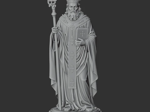 Saint Abdas of Susa - Devotional Statue 3D Model
