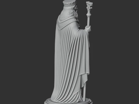 Saint Abdas of Susa - Devotional Statue 3D Model