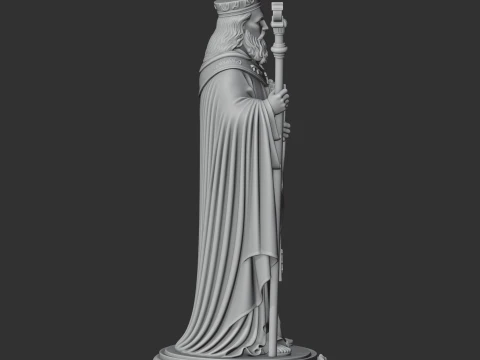 Saint Abdas of Susa - Devotional Statue 3D Model