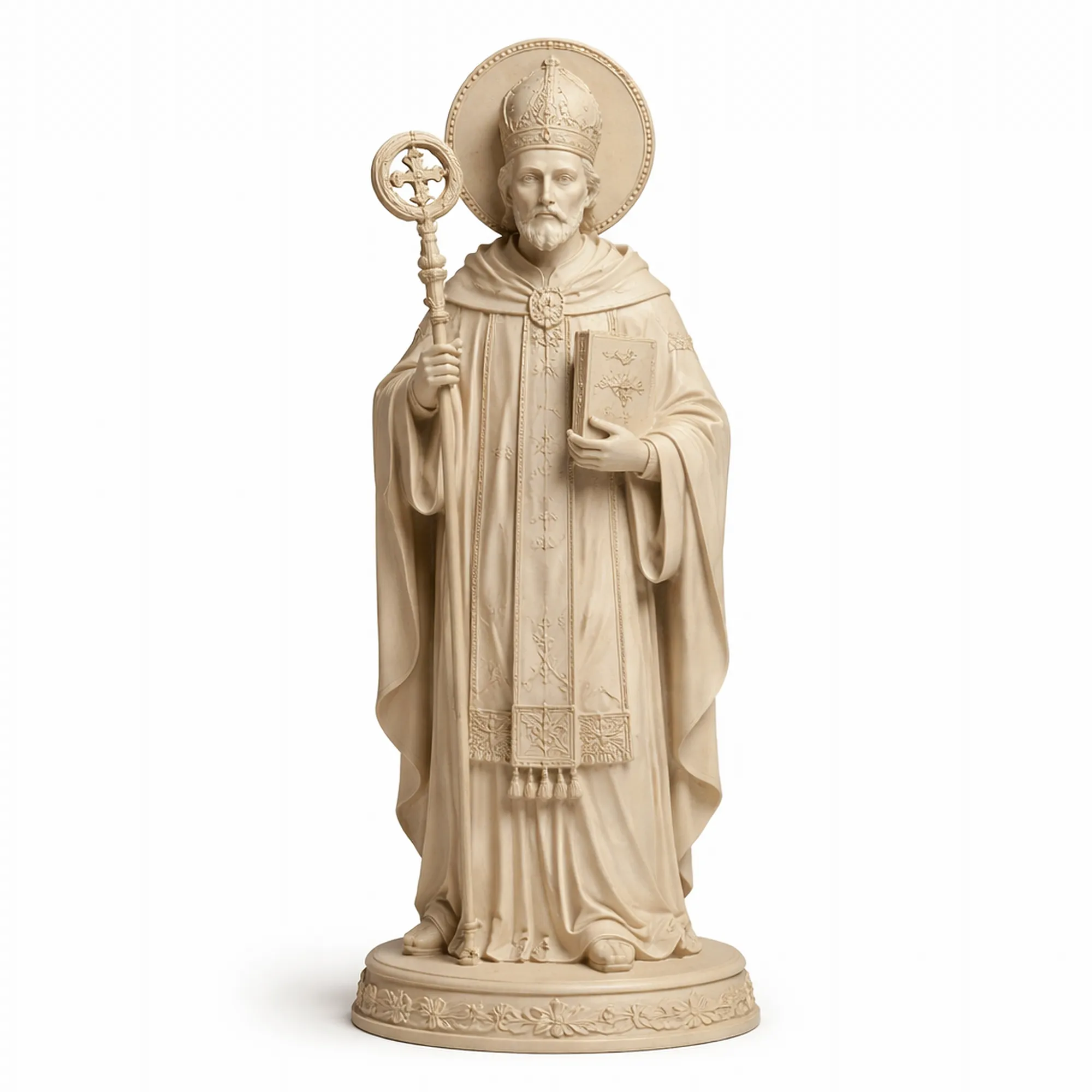 Saint Abel of Reims - Devotional Statue 3D Model .c4d .max .obj .3ds .fbx .stl .blend 