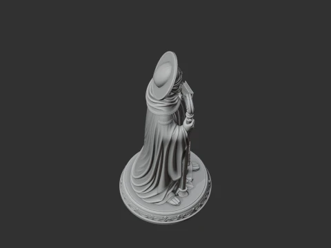 Saint Abel of Reims - Devotional Statue 3D Model