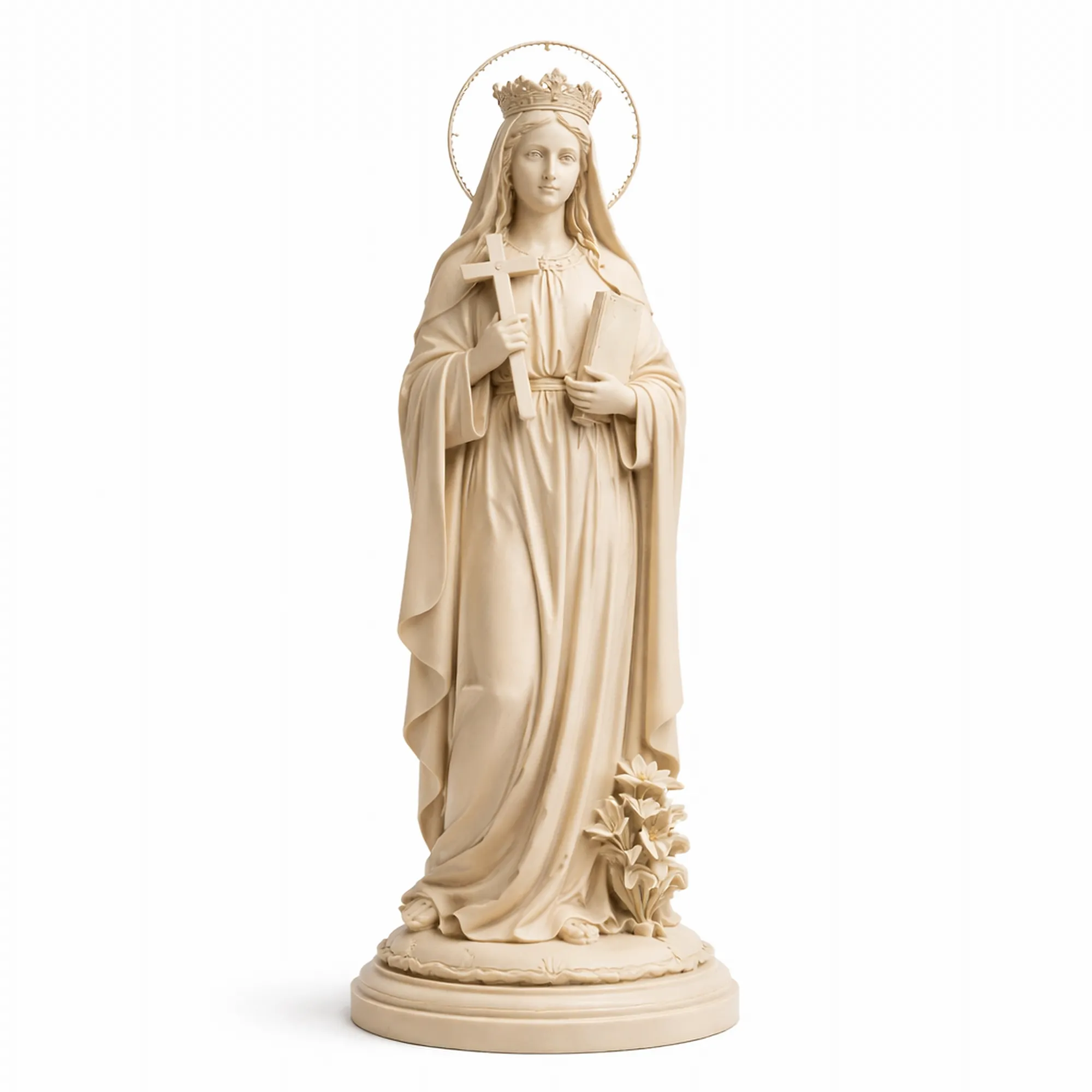 Saint Abra of Poitiers - Devotional Statue 3D Model .c4d .max .obj .3ds .fbx .stl .blend 