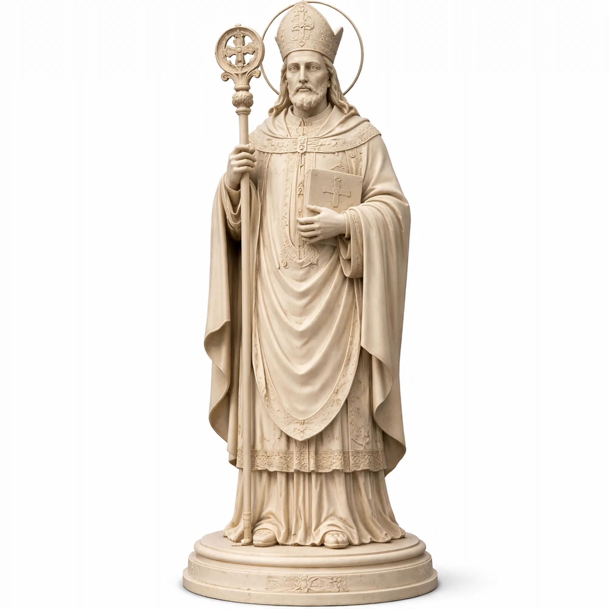 Saint Adalbero of Wrzburg - Devotional Statue 3D Model .c4d .max .obj .3ds .fbx .stl .blend 