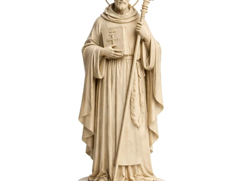 Saint Aelred of Rievaulx - Devotional Statue Modello 3D