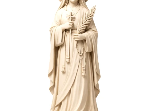 Saint Agatha Chon Kyonghyob - Devotional Statue 3D Model