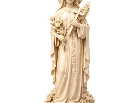 Saint Agnes L Th Thnh - Devotional Statue Modello 3D