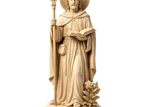 Saint Ailern - Devotional Statue Modelo 3D