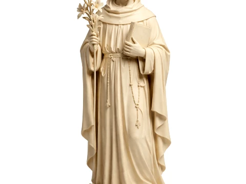 Saint Albert of Genoa - Devotional Statue 3D Model