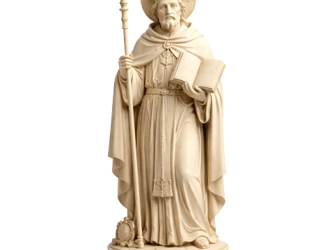 Saint Albert of Montecorvino - Devotional Statue 3D Model