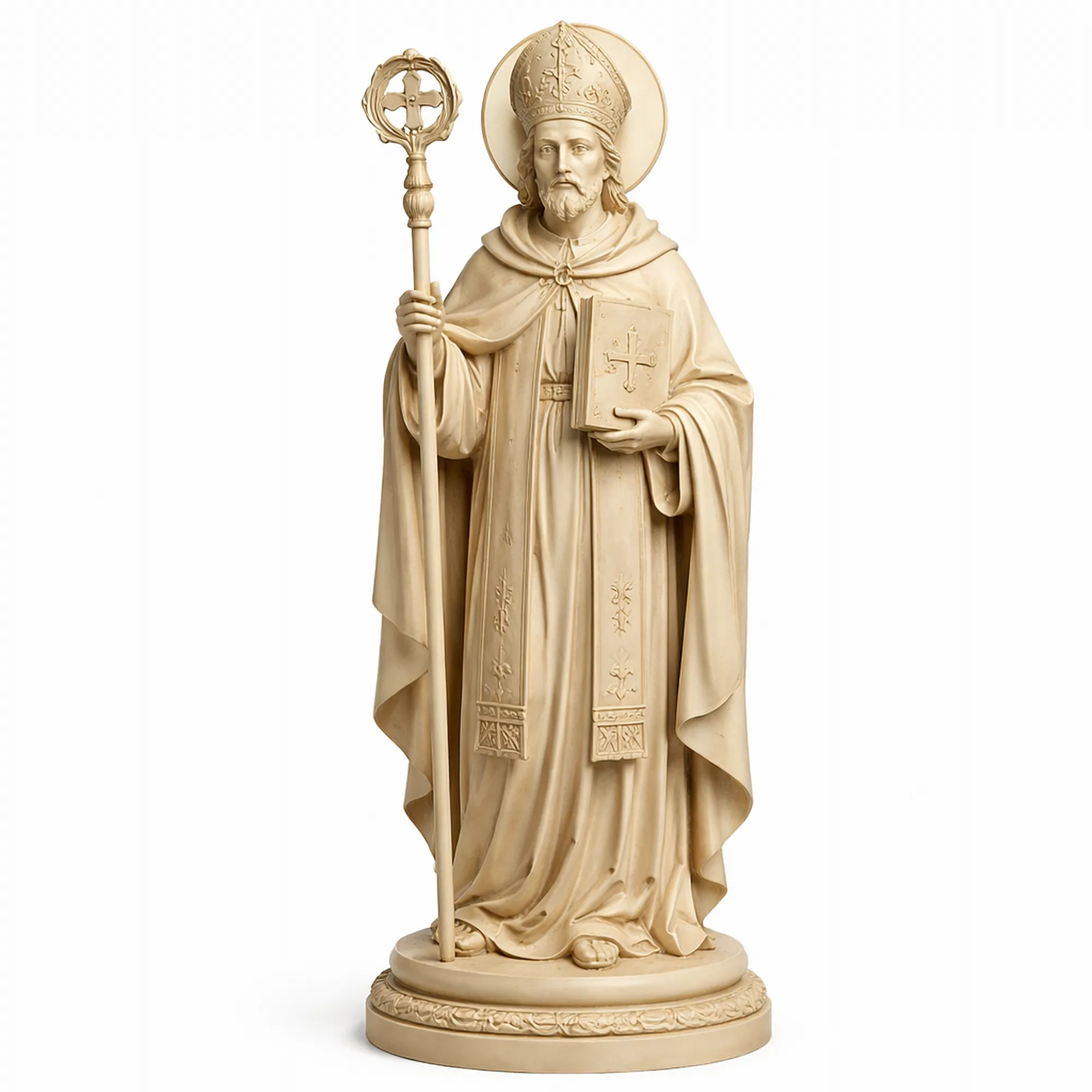 Saint Aldebrandus - Devotional Statue 3D Model .c4d .max .obj .3ds .fbx .stl .blend
