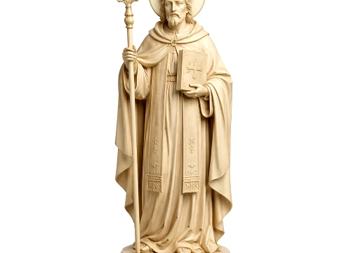 Saint Aldebrandus - Devotional Statue 3D Model