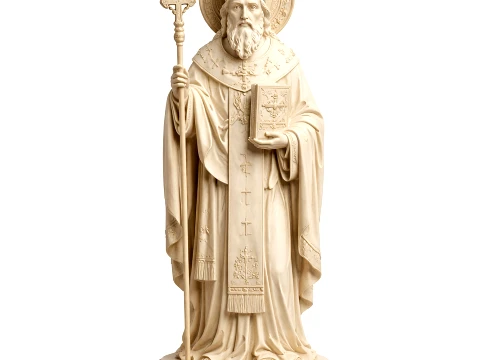 Saint Alexander of Constantinople - Devotional Statue Model 3D