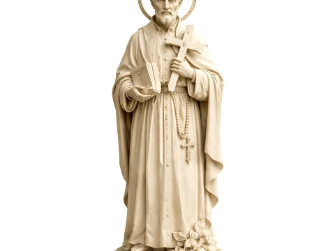 Saint Alphonsus Rodriguez - Devotional Statue Model 3D