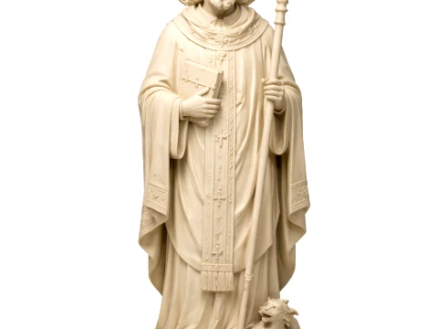 Saint Amabilis of Riom - Devotional Statue Model 3D