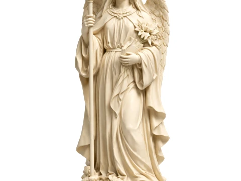 Saint Amalberga of Maubeuge - Devotional Statue Model 3D
