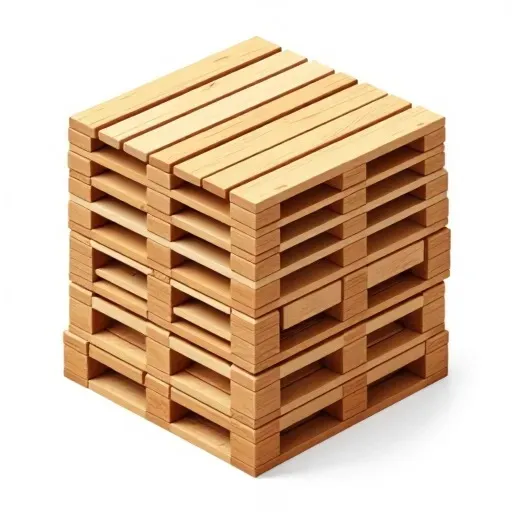 Stack of wooden shipping pallets 3D Model .c4d .max .obj .3ds .fbx .stl .blend 