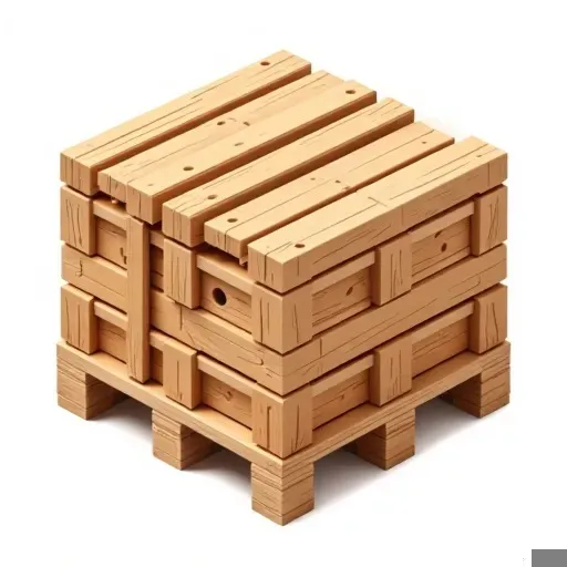 木製の輸送用パレットのスタック 3Dモデル .c4d .max .obj .3ds .fbx .stl .blend 