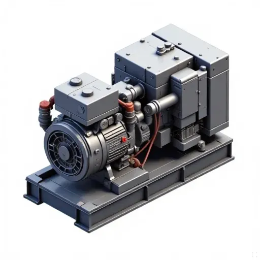 Industrial electrical generator 3D Model .c4d .max .obj .3ds .fbx .stl .blend 