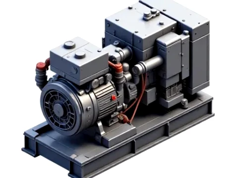Générateur électrique industriel Modèle 3D