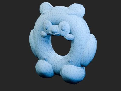 Plasticine donut 3D Model