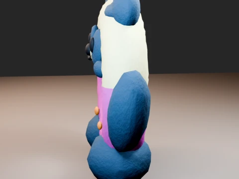 Plasticine donut 3D Model
