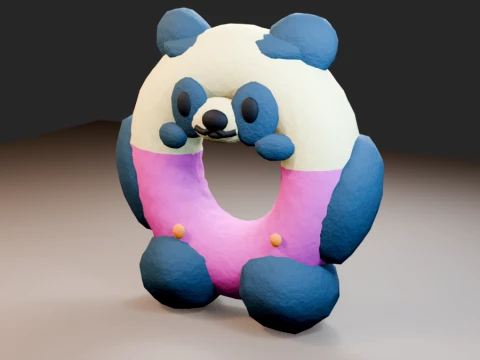 Plasticine donut 3D Model