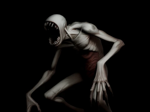 PBR textured monster model 3D Model