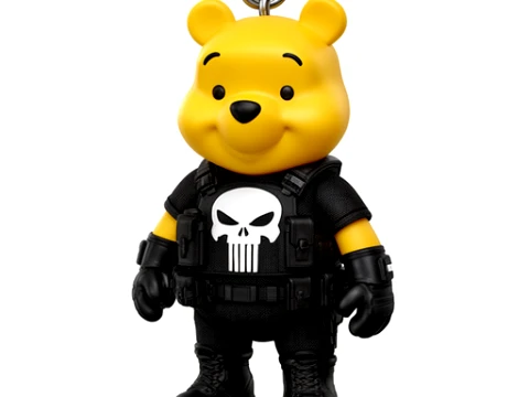 Winnie the Pooh Punisher Ring Figure 3D Model