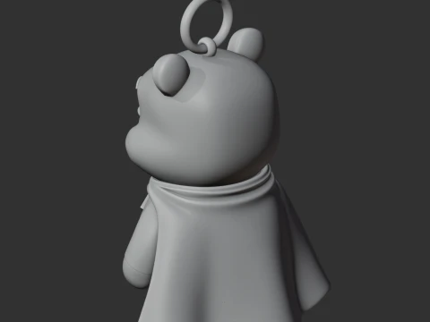 Winnie the Pooh Superman Ring Figure 3D Model