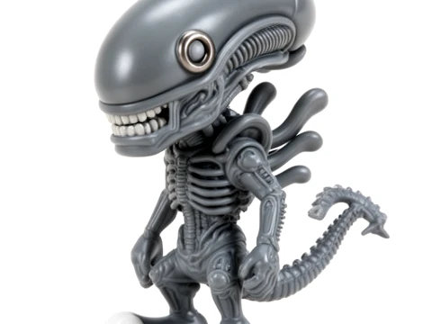 Bugs Bunny Alien Xenomorph Ring Figure 3D Model