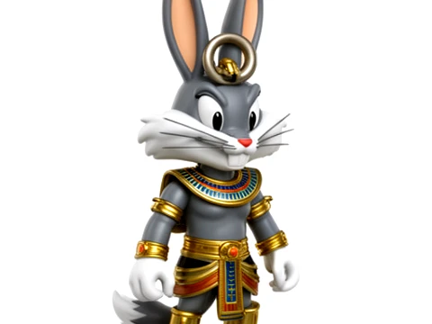Bugs Bunny Anubis Ring Figure 3D Model