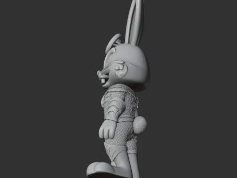 Bugs Bunny Aquaman Ring Figure 3D Model