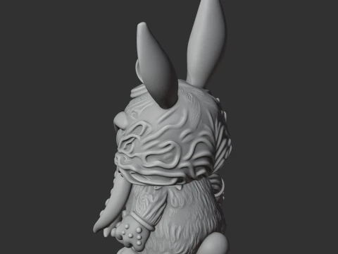 Bugs Bunny Cthulhu Ring Figure 3D Model