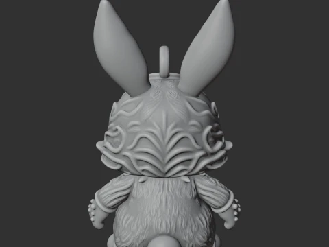 Bugs Bunny Cthulhu Ring Figure 3D Model