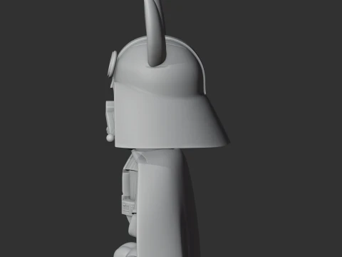 Bugs Bunny Darth Vader Ring Figure 3D Model