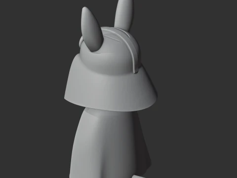 Bugs Bunny Darth Vader Ring Figure 3D Model