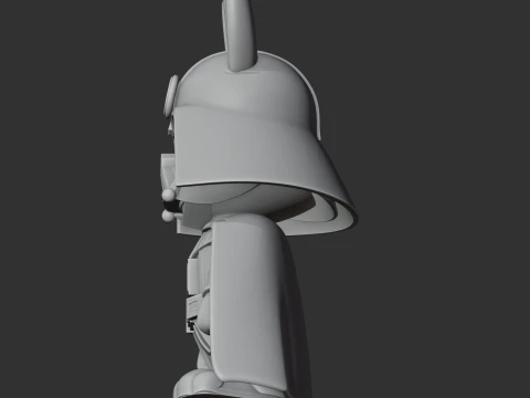 Bugs Bunny Darth Vader Ring Figure 3D Model