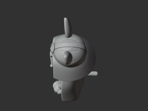 Bugs Bunny Darth Vader Ring Figure 3D Model