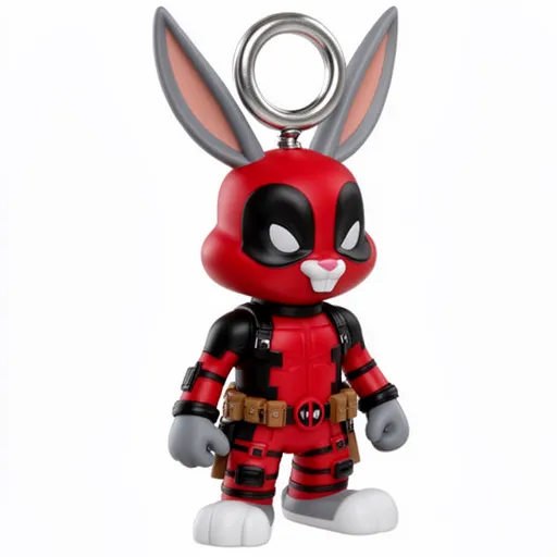 Bugs Bunny Deadpool Ring Figure 3D Model .c4d .max .obj .3ds .fbx .stl .blend 