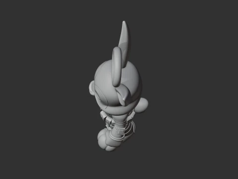 Bugs Bunny Deadpool Ring Figure 3D Model