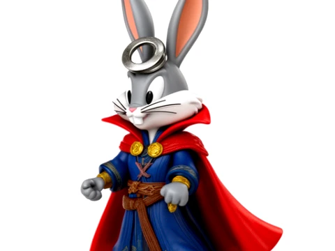 Bugs Bunny Doctor Strange Ring Figure 3D Model