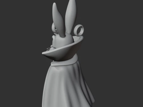 Bugs Bunny Dracula Ring Figure 3D Model