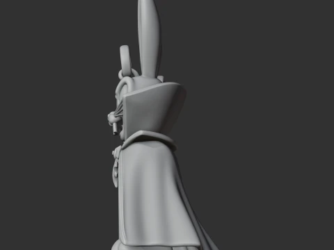 Bugs Bunny Dracula Ring Figure 3D Model