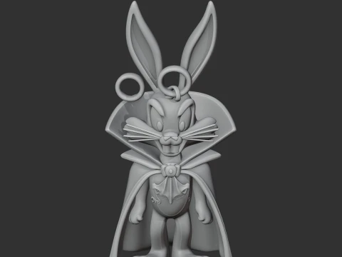 Bugs Bunny Dracula Ring Figure 3D Model