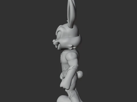 Bugs Bunny Flash Ring Figure 3D Model